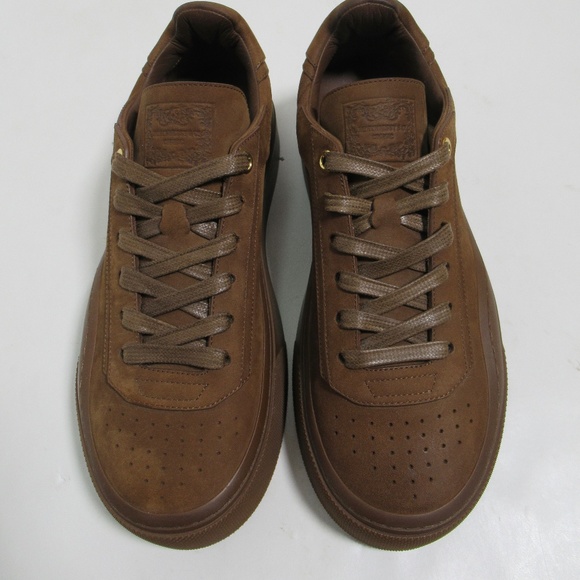 Hennessy x Kim Jones Men's Low Top Suede Leather Sneakers Brown 8 US M / 7 UK